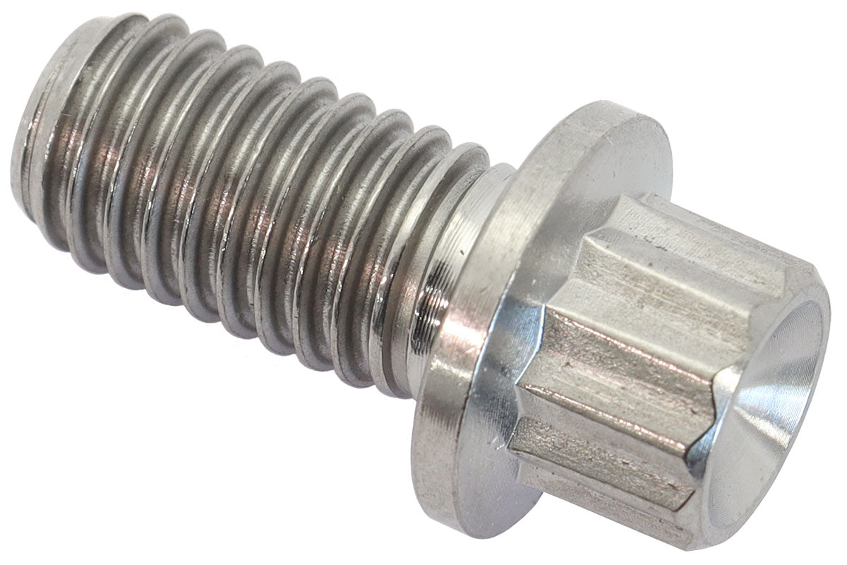 Aeroflow AF3502-0590 M8x1.25 TITANIUM BOLT 15mm UHL12 POINT SINGLE M8 x 1.25mm
