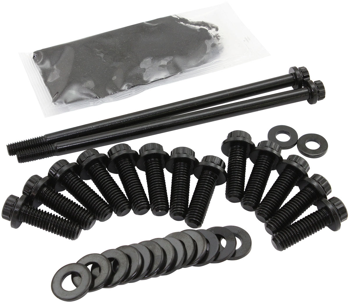 Aeroflow Performance Products AF37-2355 Gm LS Oil Pan Bolt Kit 12 Point Black LS1 LS2 LS3