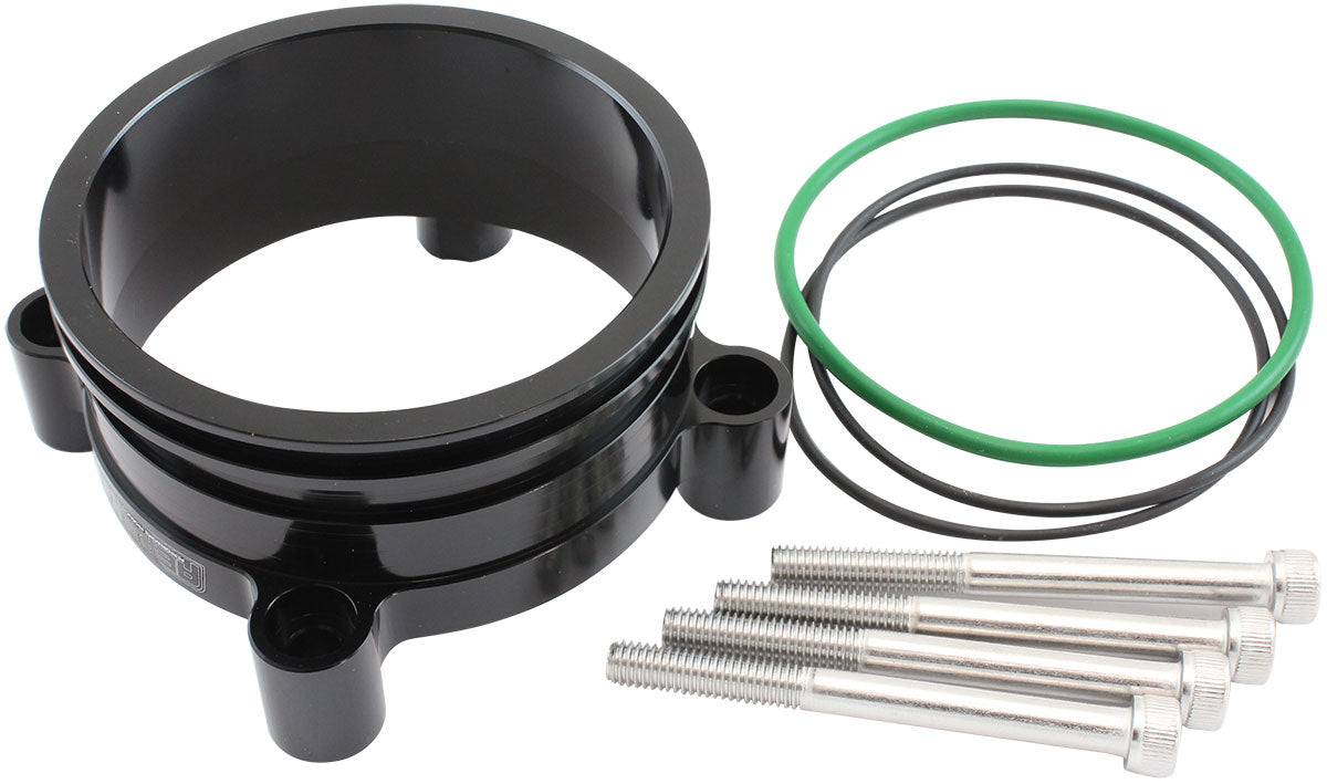 Aeroflow AF64-2141BLK Bosch Dbw 68mm Throttle Adapt Intercooler Clamp 3 Inch Black