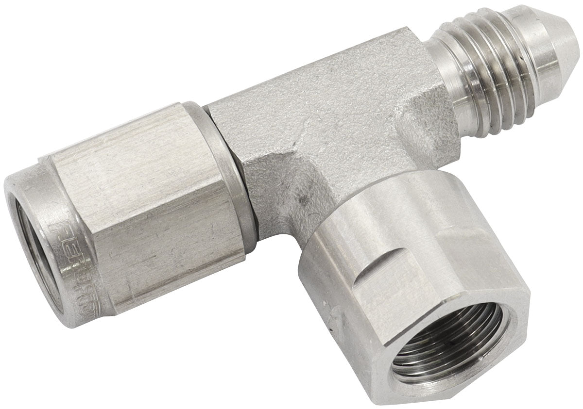 Aeroflow AF140-M10-04SS Straight Female - Male -4AN Stainless With M10 Port Bosch