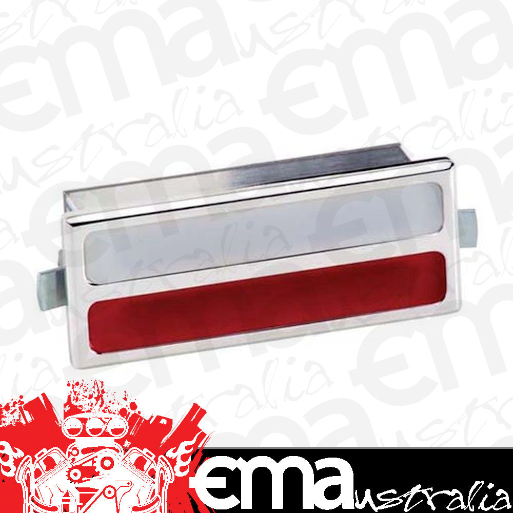 Billet Specialties BS60220 Polished Alloy Interior Lght Clear/Red Lens