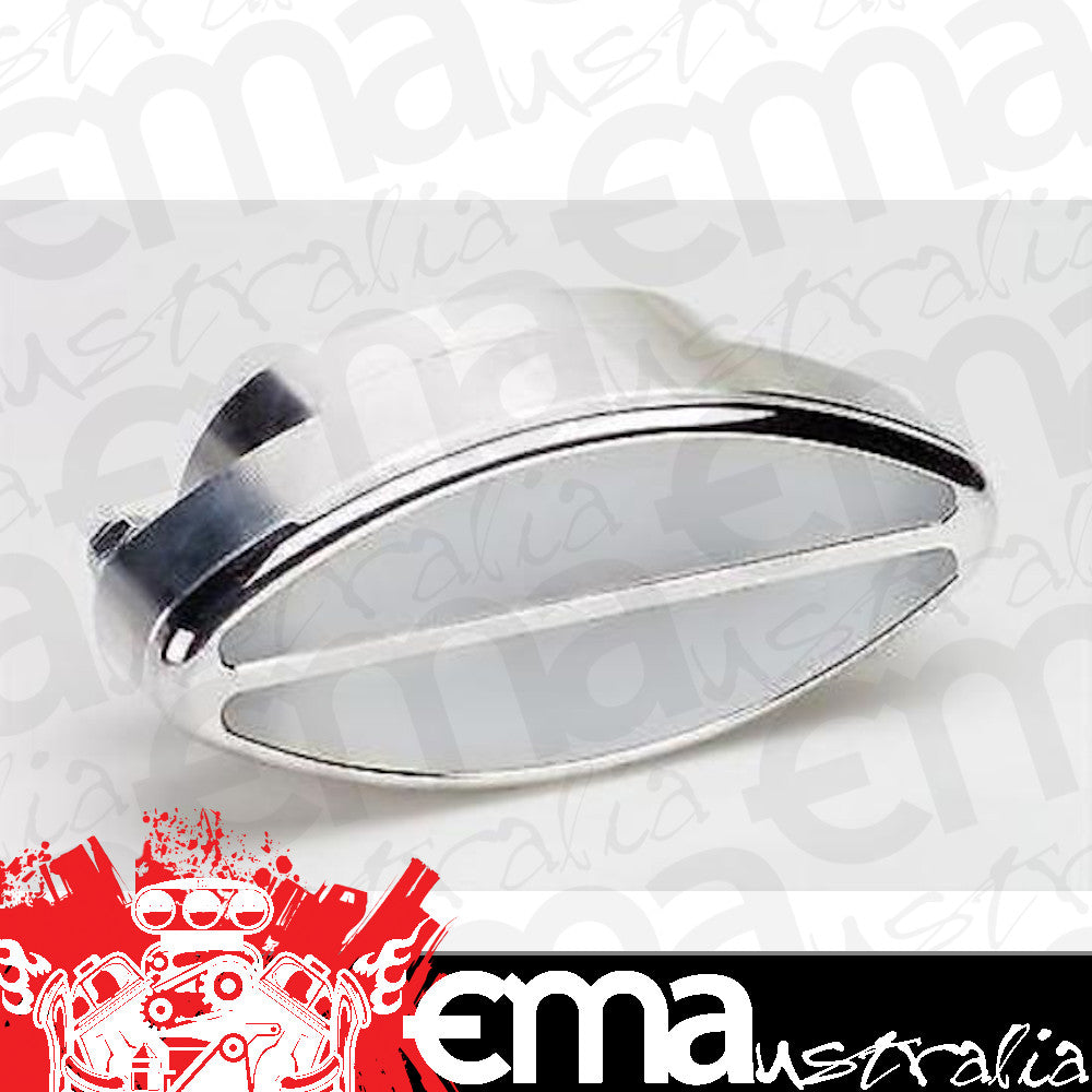 Billet Specialties BS60320 Polished Alloy Oval Interior Light Clear 4" X 2"