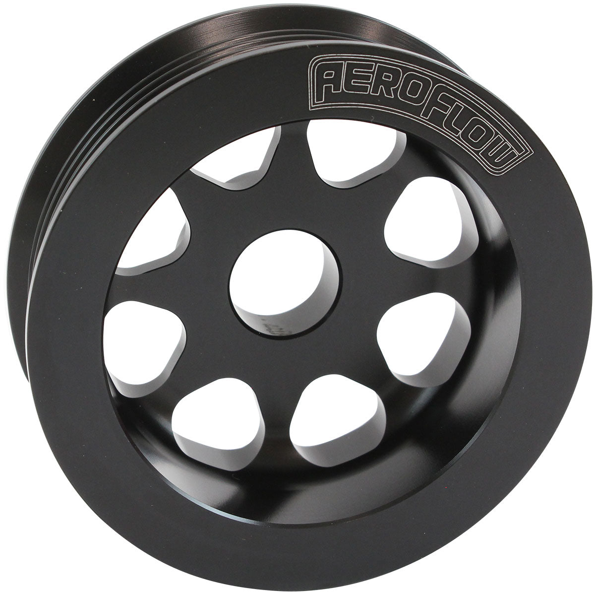 Aeroflow AF4080-0006BLK Large Alternator Pulley 2Jz Toyota 1Jz Black 3.3" 82mm