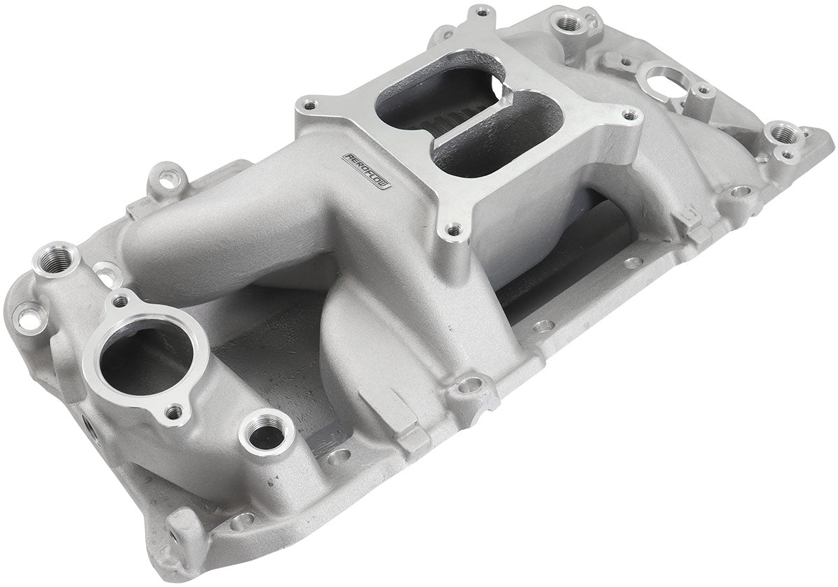Aeroflow AF6011-1001 BBC AIR GAP INTAKE MANIFOLD DUAL PLANE CHEV 454 NATUR OVAL
