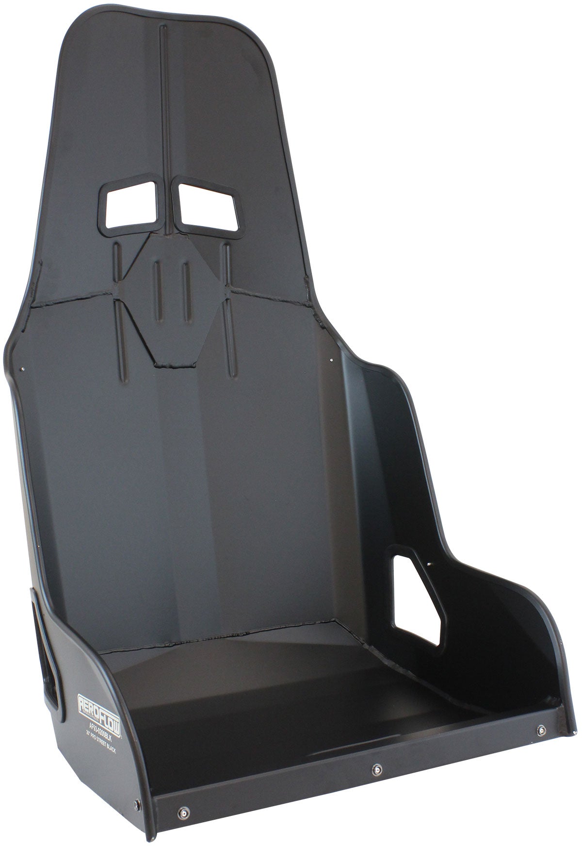 Aeroflow AF93-0200BLK Pro Street Aluminium Race Seat20" Hip Width Black Finish