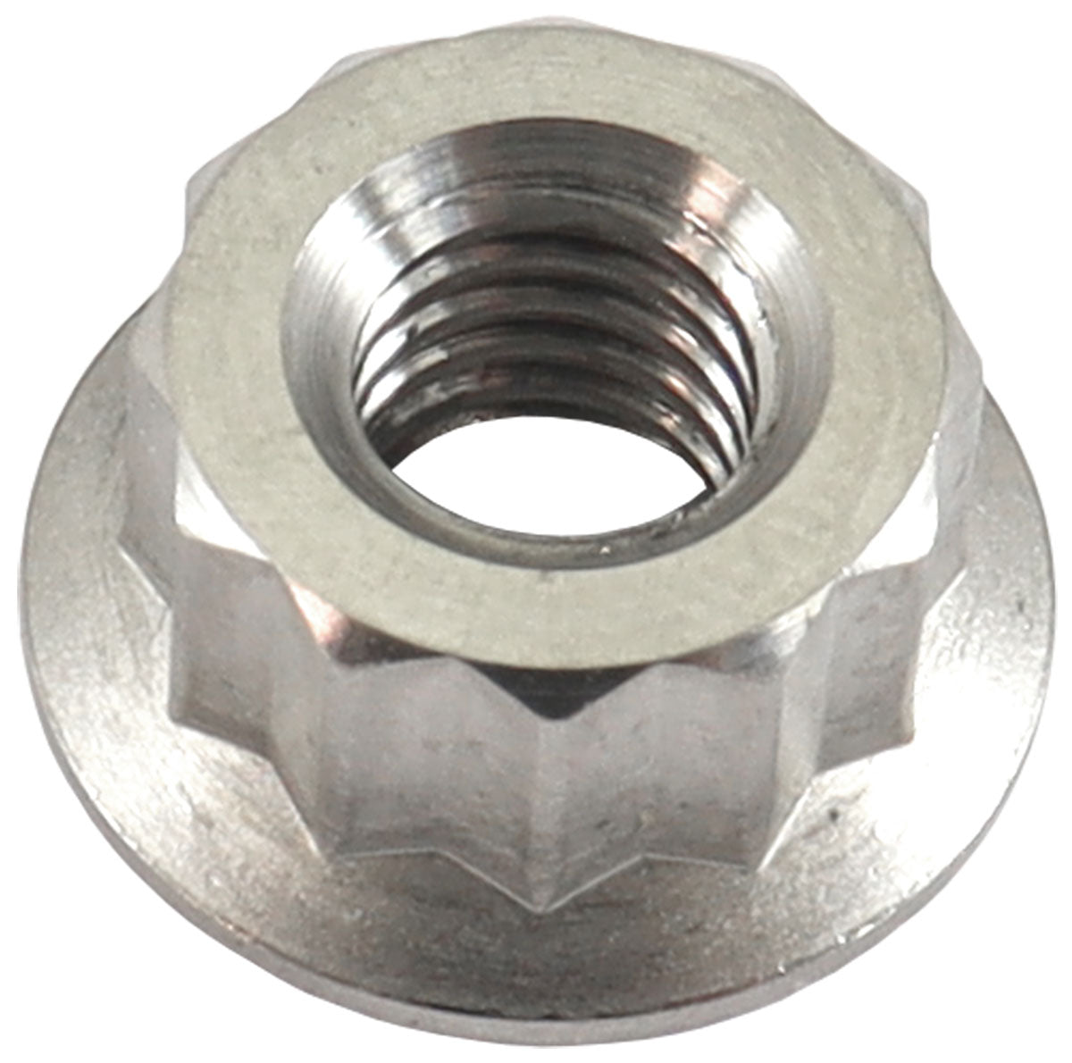 Aeroflow AF3501-0010 M6x1.00mm TITANIUM NUT 12 POINT SINGLE M6 x 1.00