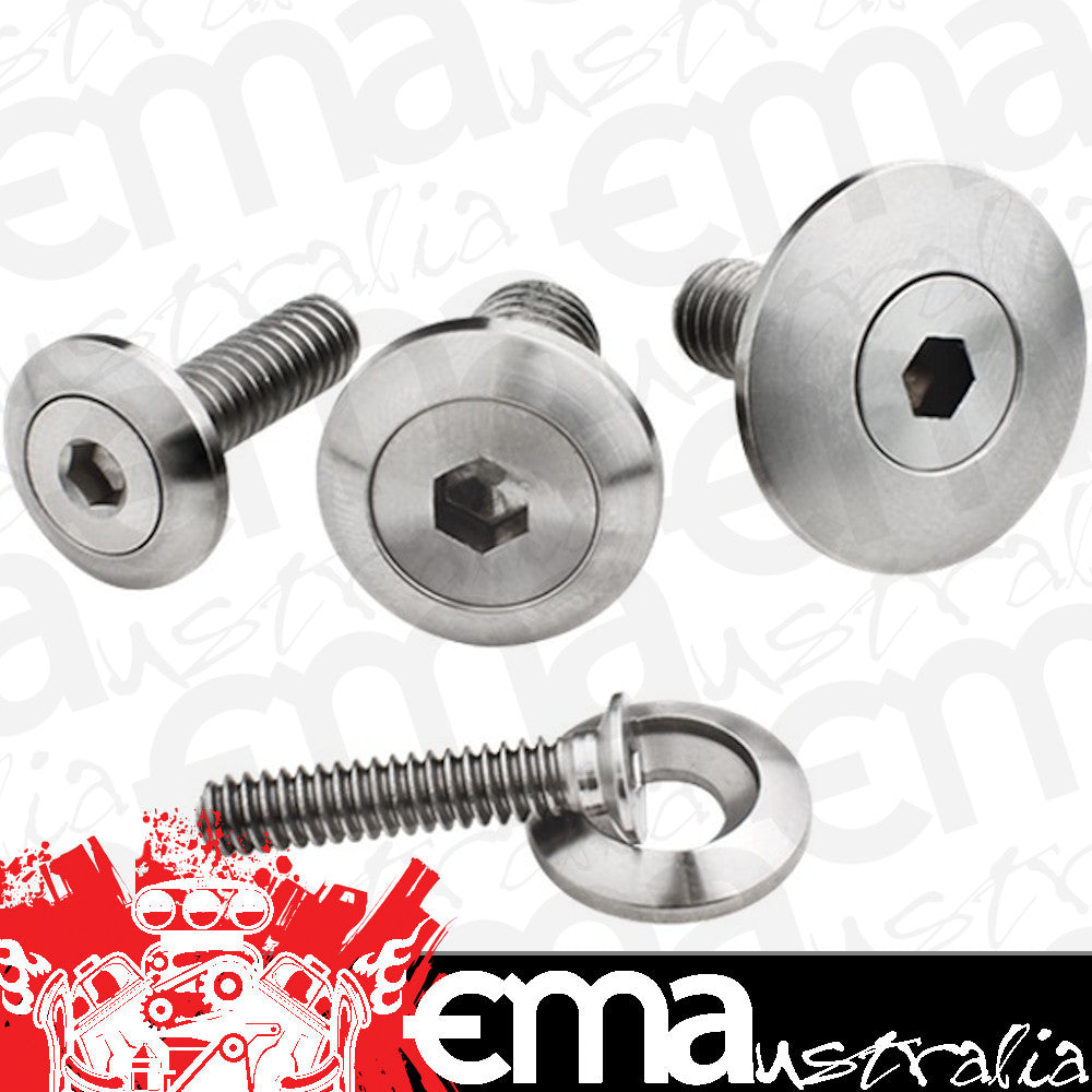 Billet Specialties BS66115 S/S Pro Bolt 5/16-18 X 1" Bolt With 1" O.D Washer