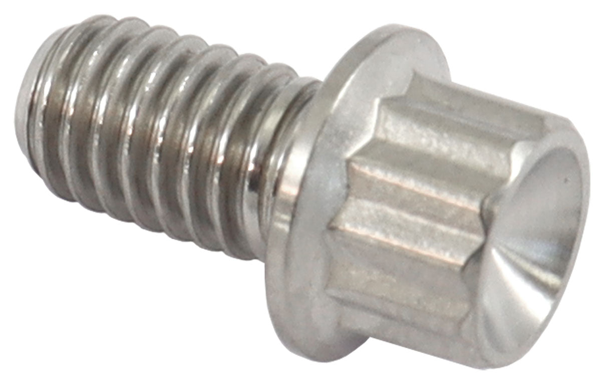 Aeroflow AF3501-0393 M6x1.00 TITANIUM BOLT 10mm UHL12 POINT SINGLE M6 x 1.00mm