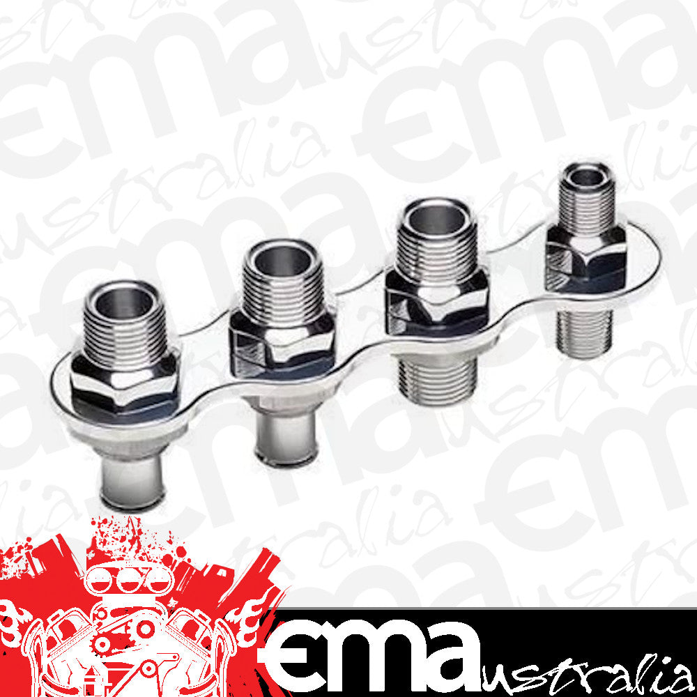 Billet Specialties BS66935 Polished 4 Port A/C & Heater Bulkhead