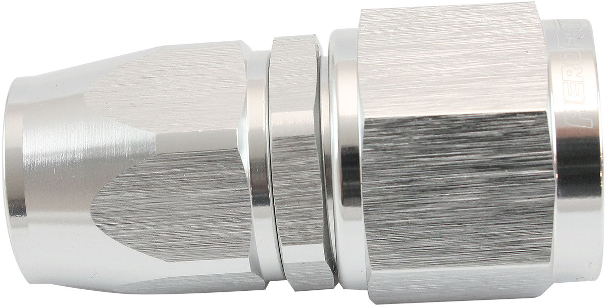 Aeroflow AF201-08-10DS Stepped Straight End -8 Hose To -10AN Reducer Hose End Silvteflon AF 201-08-10Ds