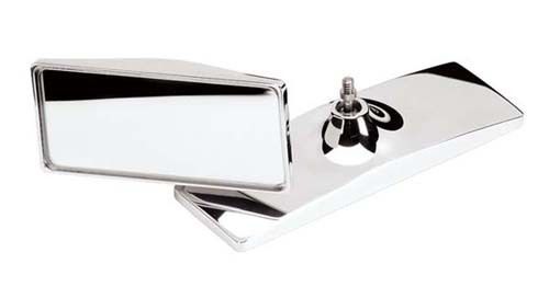 Billet Specialties BS73420 Large Rectangle Polished Aluminium Rearview Mirror