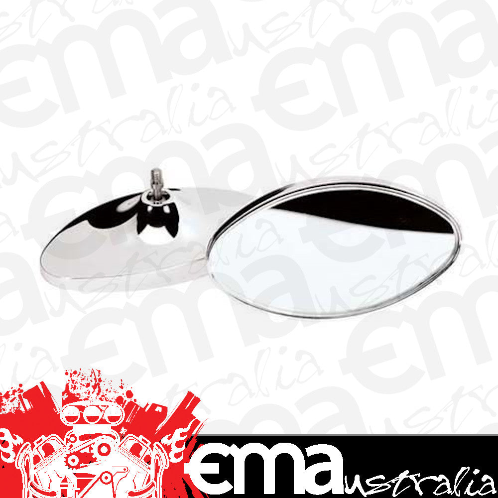 Billet Specialties BS73520 Polished Billet Alloy Oval Side View Mirror Head