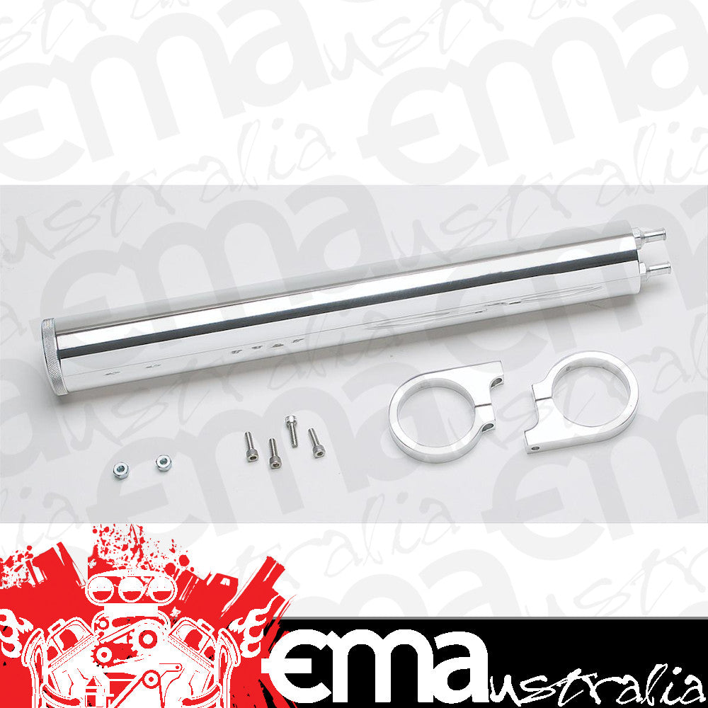 Billet Specialties BS77113 Polished Billet Overflow Tank 13" H X 2" Dia 10Oz