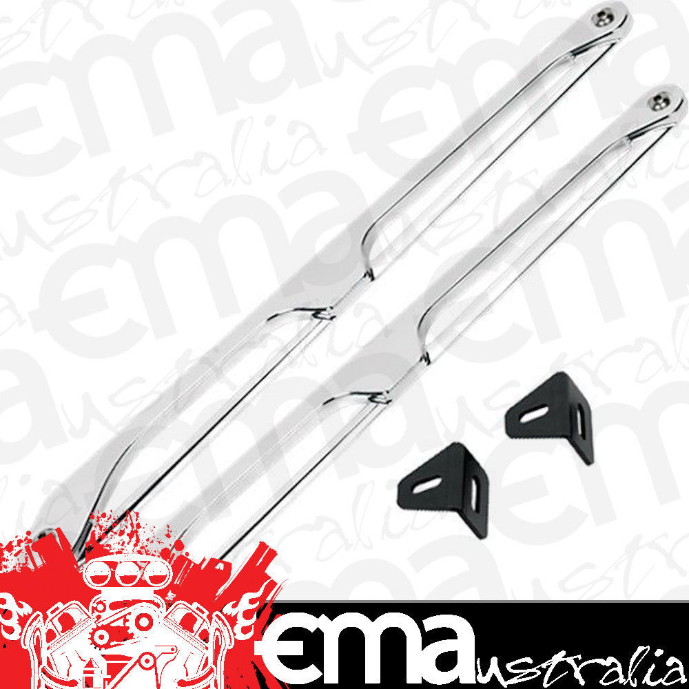 Billet Specialties BS872610 Polished Alloy Fender Braces suit 67-69 Camaro