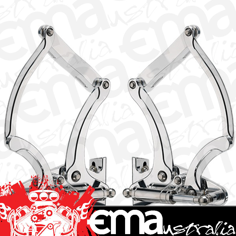 Billet Specialties BS873510 Billet Bonnet Hinges Polished suit 1955-56 Chev