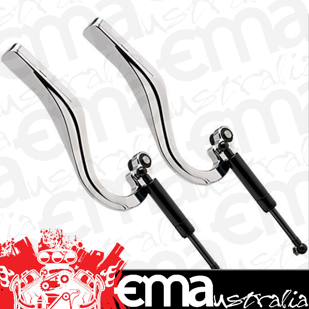 Billet Specialties BS875610 Polished Boot Hinges suit 1967-69 Camaro/Firebird