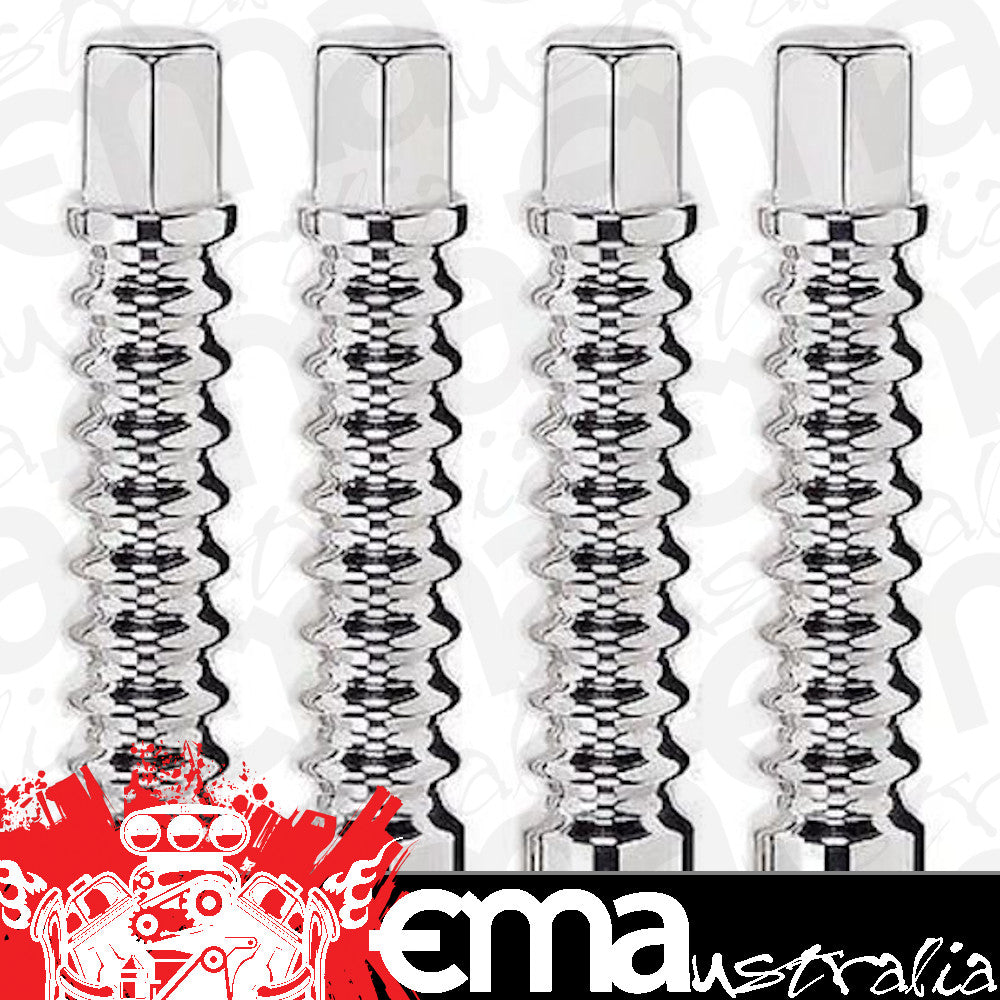 Billet Specialties BS95012 Valve Cover Hold Down Bolts Ribbed Pack Of 4
