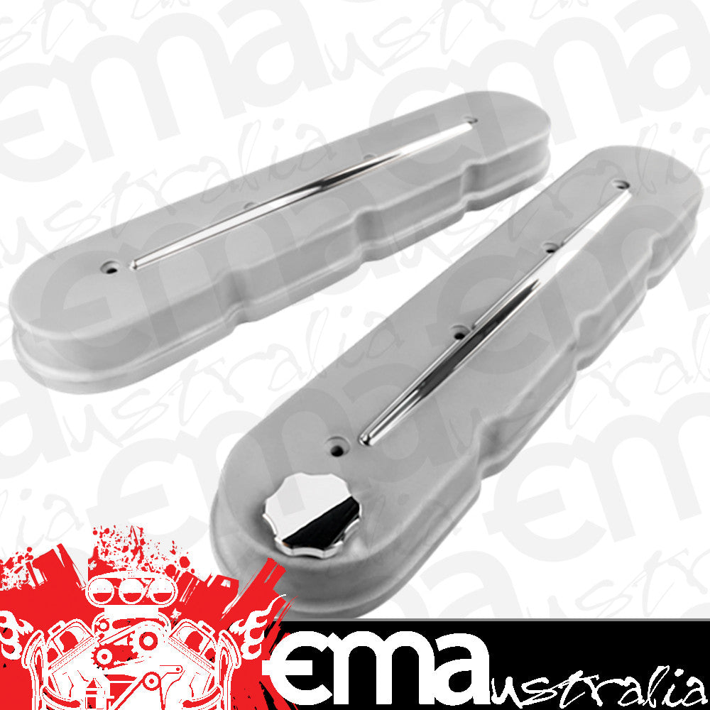 Billet Specialties BS95424RTF Ls Streamline Valve Covers