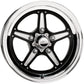 Billet Specialties BSBRS035406516N Street Lite Wheel 15" X 4" - Black 5 X 4.5" Bolt Circle With 1-5/8" Backspace