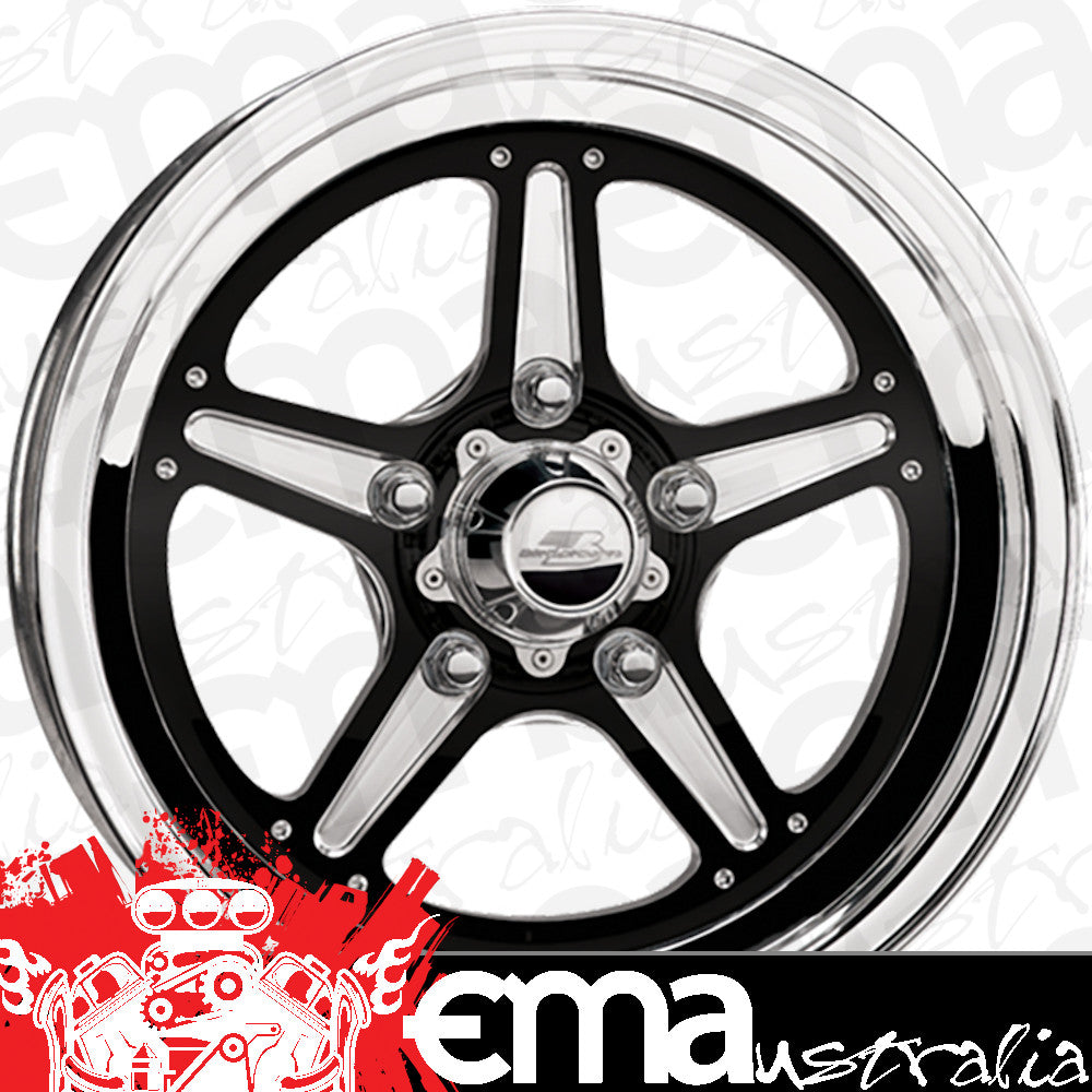 Billet Specialties BSBRS035706545N Street Lite Wheel 15" X 7" - Black 5 X 4.5" Bolt Circle With 4.5" Backspace