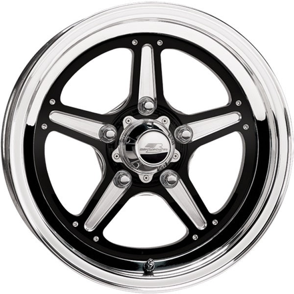 Billet Specialties BSBRS037806135N Street Lite Wheel 17" X 8" - Black 5 X 4.75" Bolt Circle With 3.5" Backspace