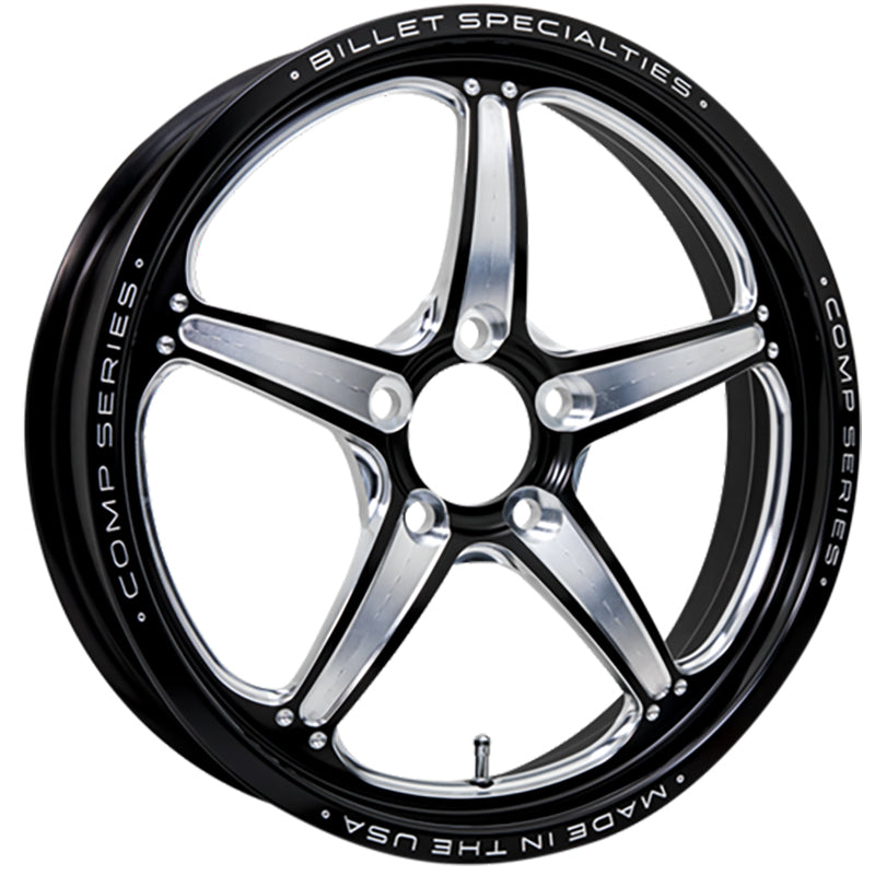 Billet Specialties BSCSFB37456127 Comp 5 Bolt-On Wheel 17" X 4.5" - Black 5 X 4.75" Bolt Circle With 2.75" Backspace