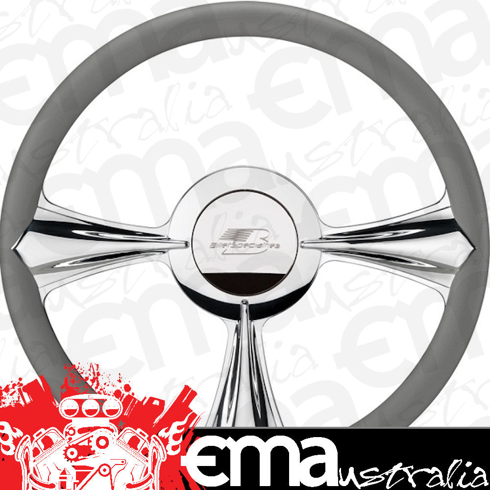 Billet Specialties BSP30092 Profile Series 14" Billet "Stiletto" Steering Wheel Half Wrap, Horn Button And Adapter Sold Separately