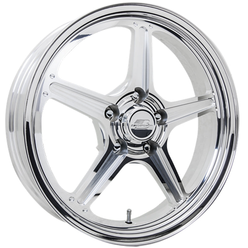 Billet Specialties BSRSF037456120N Street Lite Wheel 17" X 4.5" - Polished 5 X 4.75" Bolt Circle With 2" Backspace