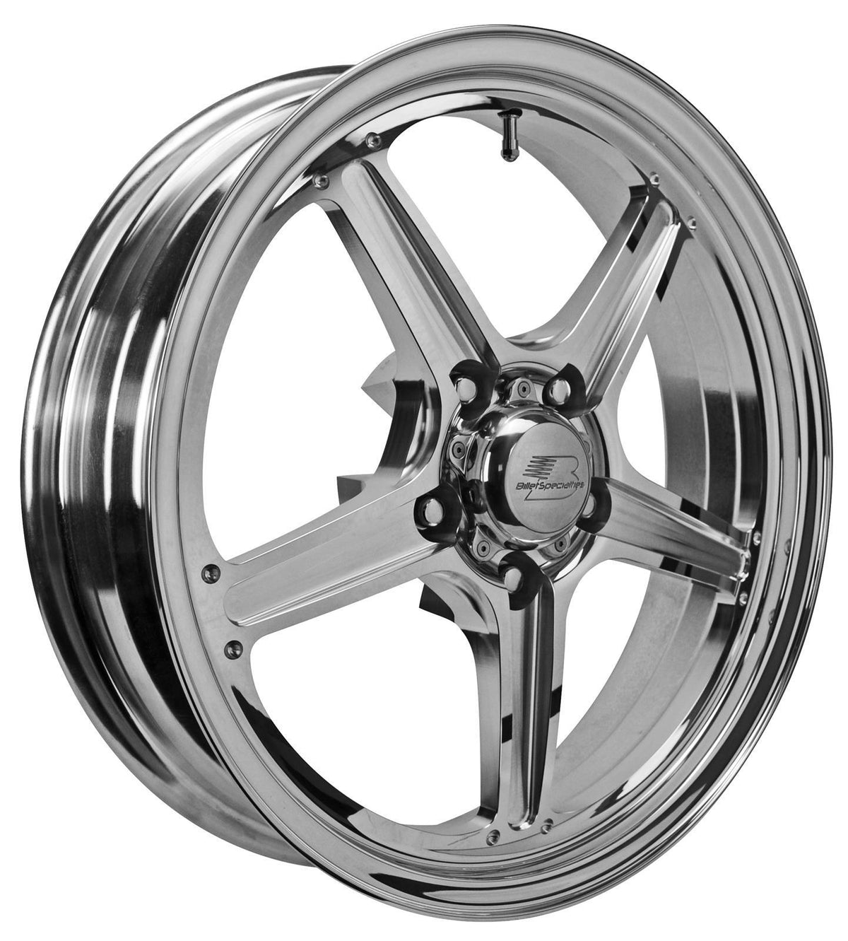 Billet Specialties BSRSF037456527N Street Lite Polished One-Piece Wheels 17" X 4.50" 5 X 4.50" Bolt Circle 2.750" Backspacing (each)