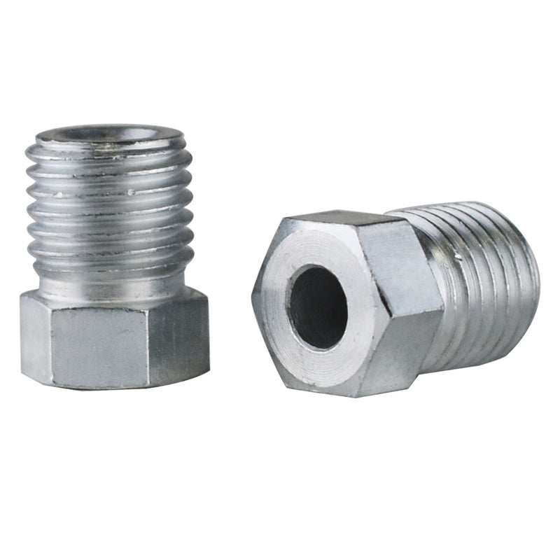 Proflow PFE367-20 Brake Hard Line Tube Nut 7/16 x 20 Steel for 3/16 pipe Qty 2