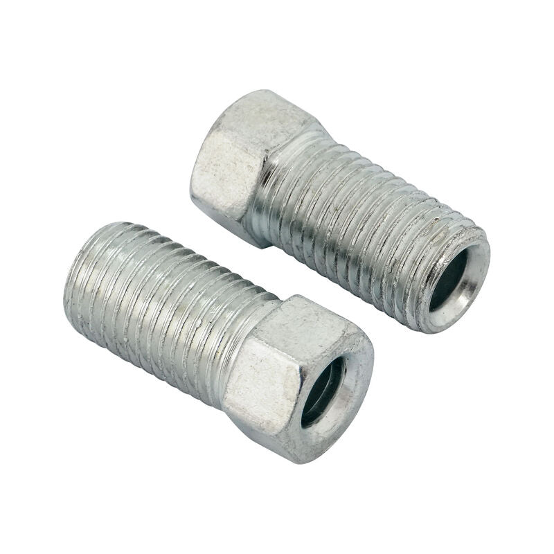 Proflow PFE361-L Brake Hard Line Tube Nut 3/8"in-24-Long Steel For 3/16in. Pipe Qty 2
