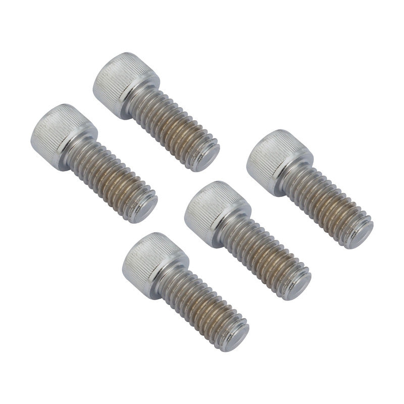 Attitude Inc ATT-DPBOLT-125 Drive Pulley Bolt Kit Chrome 5 piece Suit Harley 7/16-14 32mm Kit