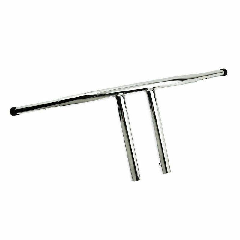 Attitude Inc ATT-XF161005-E-8 T Factor HandleBar 1-1/4 in. T-Bars 8" Rise Chrome For Harley Dyna Softail Sportster Fat Bob Custom