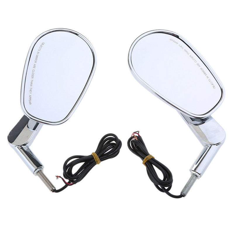 Attitude Inc ATT-XF110859-E Attitude Rearview Mirror & LED Turn Signals Combo Chrome For Harley VROD 2009-2017 Pair