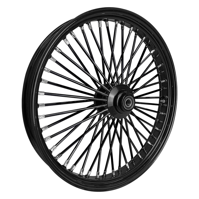Attitude Inc ATT-37-722 Wheel Front MaxSpoke Black/Black For Harley-Davidson 21 x 2.15 in Single Disc 3/4'' Axle Each