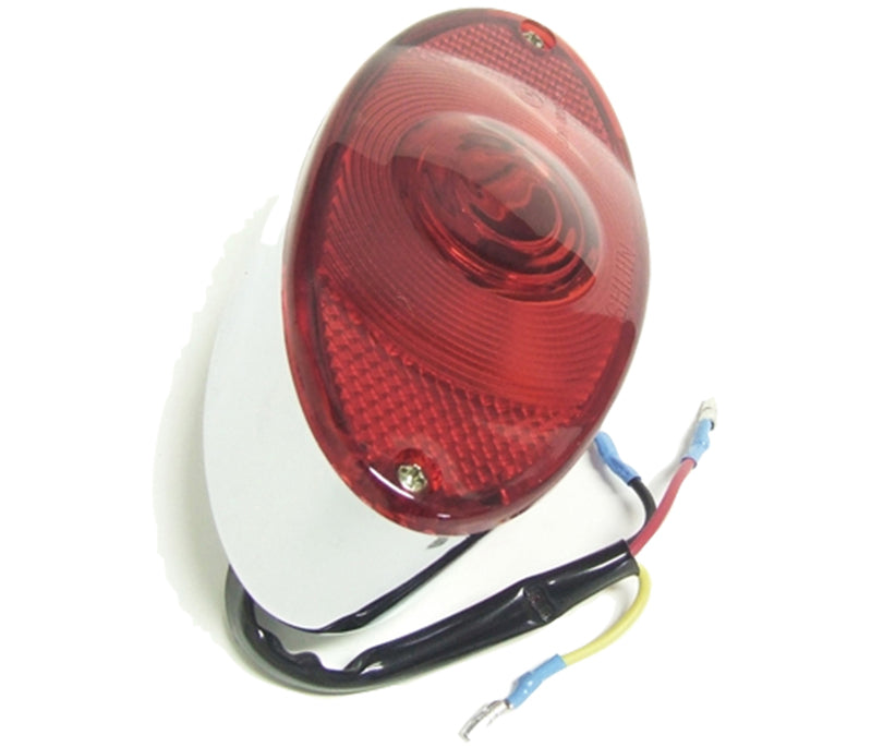 Attitude Inc ATT-TL105CH Brake Tail lamp Assembly Chrome ,E Marked ,Cats Eye Oval for Harley