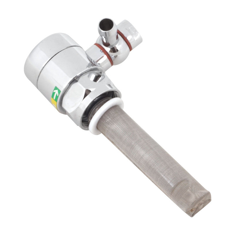 Attitude Inc ATT-FC5502 Universal Fuel Valve High Flow Chrome Petcock 5/16'' 360 Swivel Hose End For Harley Each