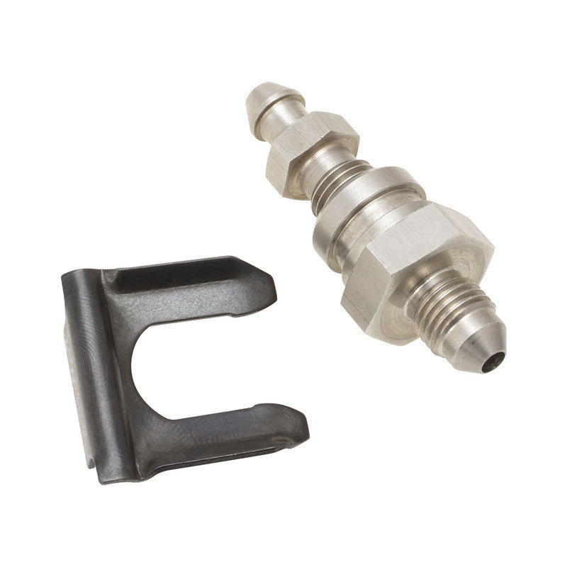 Proflow PFE270-03RBKT Remote Bleeder Kit SS304 To Suit Brake/Clutch 3/8in. x 24 To -3/AN3 Remote Mount Bleeder Clip Kit