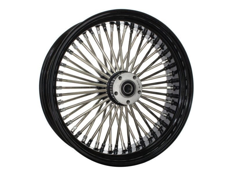 Attitude Inc ATT-37-522 Wheel Rear MaxSpoke Black/Chrome Spoke. For Harley-Davidson 18 x 5.5 in 3/4'' Axle Each