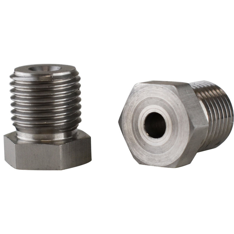 Proflow PFE362-18SS Brake Hard Line Tube Nut 9/16''-18 Stainless for 3/16'' Pipe Qty 2