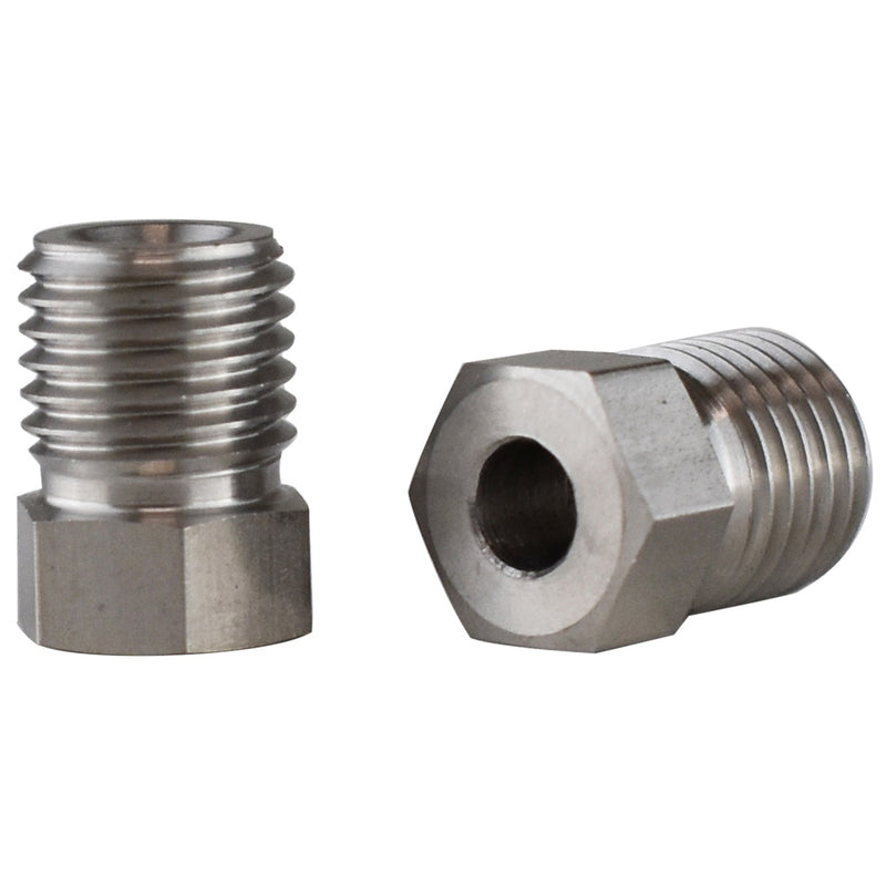 Proflow PFE366-20 Brake Hard Line Tube Nut 7/16 x 20 Stainless for 3/16 pipe Qty 2