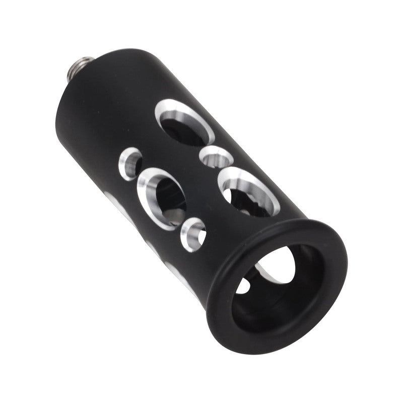 Attitude Inc ATT-CT-X921A Aluminium Toe Peg Grater Style ,Black For Custom Harley Each