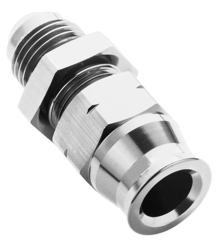 Proflow PFE108-08HP 1/2in. Tube To Male -08AN Hose End Aluminium Tube Adaptor Polished