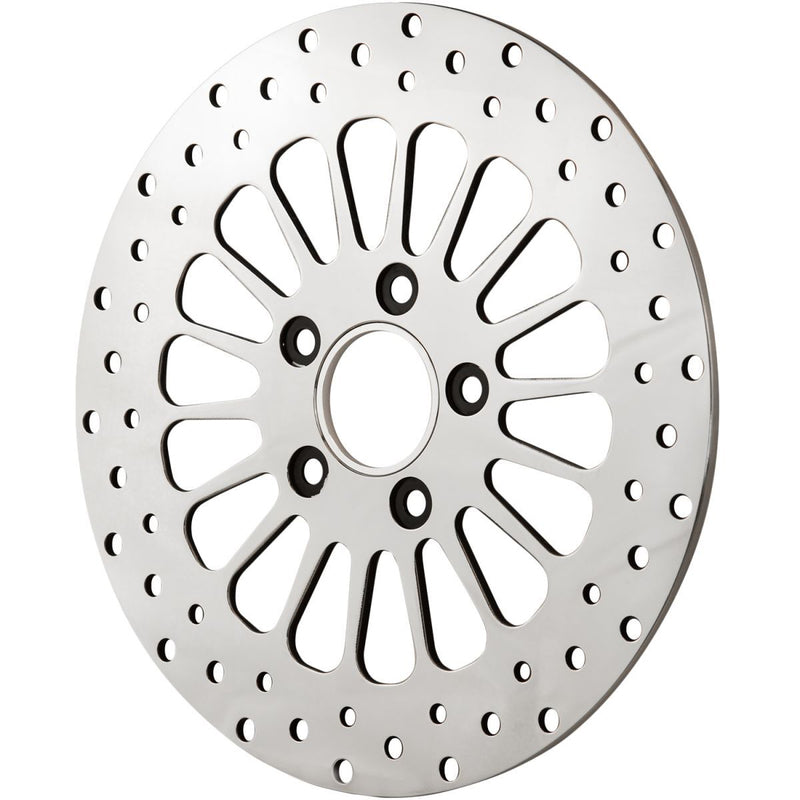 Attitude Inc ATT-90-613 MaxSpoke Rotor Rear Polished 11.5 in. For Harley Custom Each