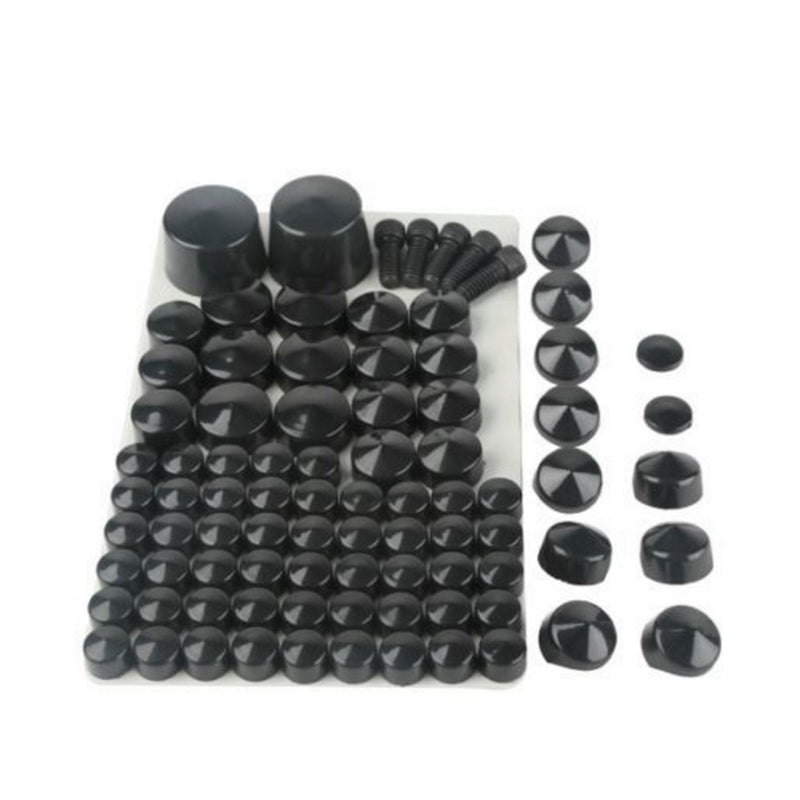 Attitude Inc ATT-XF121705-B Bolt Topper Caps Set For Harley Davidson Softail Twin Cam models 2007-2013