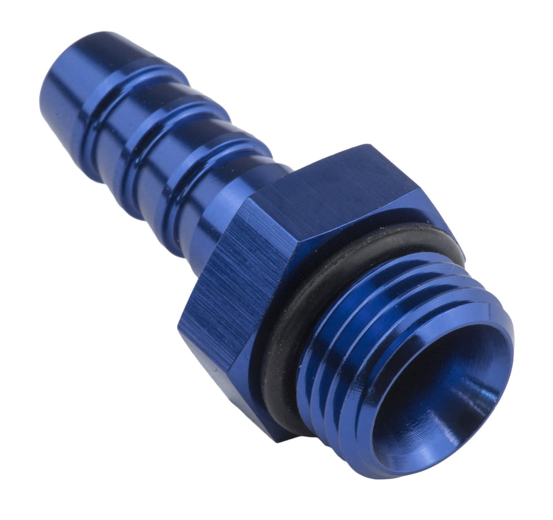 Proflow PFE790-08-10 Fitting adaptor AN 8 Male Hose End To 5/8in. Barb Blue