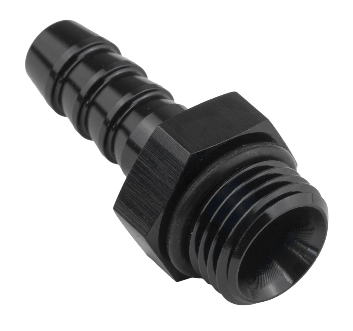 Proflow PFE790-10-10BK Fitting adaptor AN 10 Male Hose End To 5/8in. Barb Black
