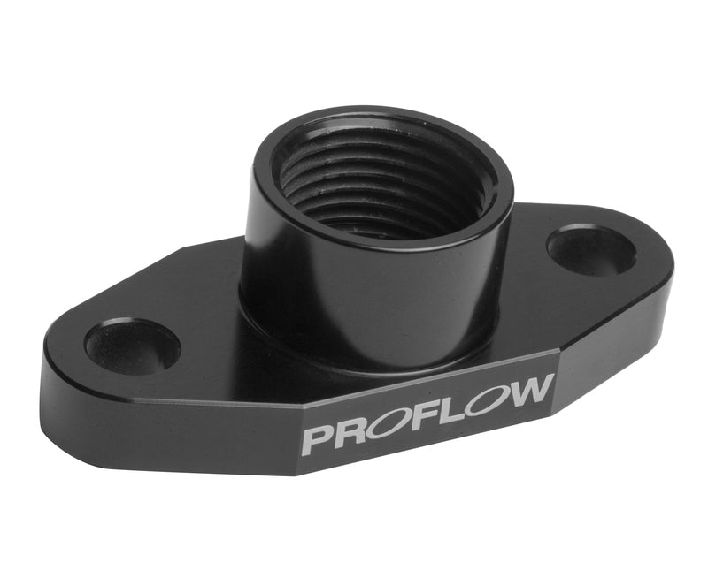 Proflow PFE676-10BK Adapter Turbo Oil Drain 52mm T3/T4 Aluminium Adaptor -10AN Female Black