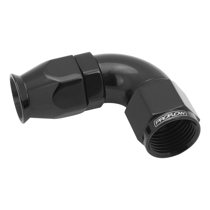Proflow PFE573-10BK 90 Degree Fitting Hose End AN10 Suit PTFE Hose Black