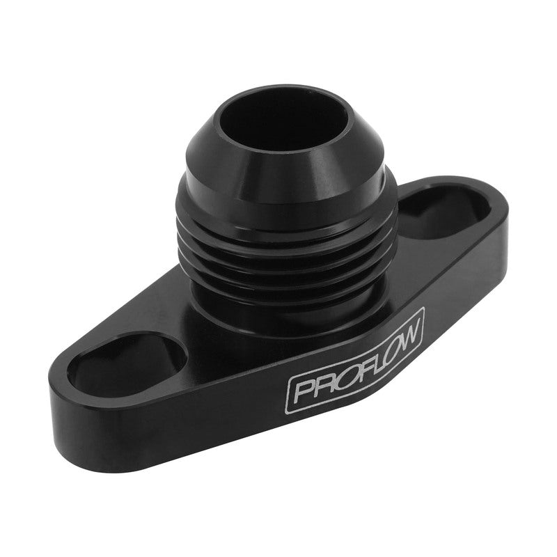 Proflow PFE692-10BK Adapter Turbo Oil Drain 38-44mm GT Aluminium Adaptor -10AN Male Black